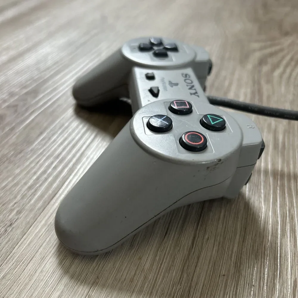 Sony PlayStation PS1 Official OEM Gray Controller SCPH-1080 PS One Tested READ